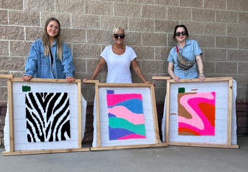 Customer photo review of Tuft Love Group Tufting Classes (Superior, CO)