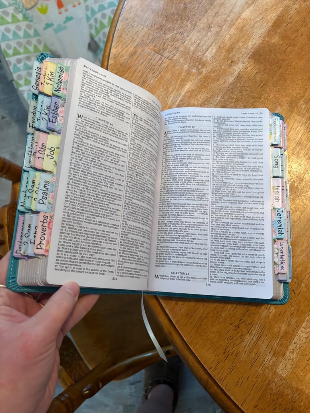 Customer photo review of Personalized Black Bible - NLT USA Engraved
