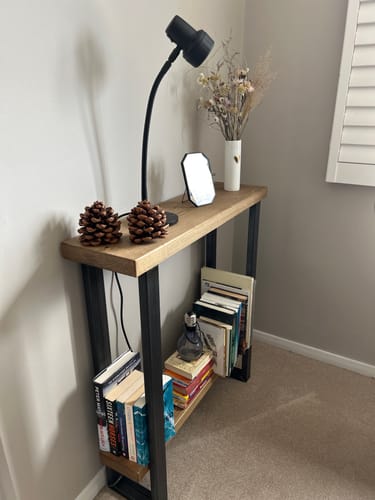 Customer photo review of Console Table with Shelf 22.5cm Depth | 84cm High