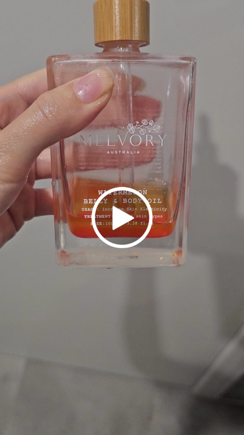 Customer video review of New Watermelon Belly & Body Oil
