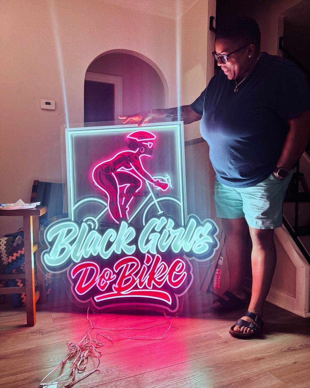 Customer photo review of Custom Neon Signs