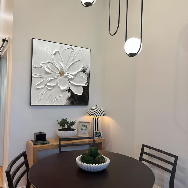 Customer photo review of Flower Textured Painting Canvas #FP048
