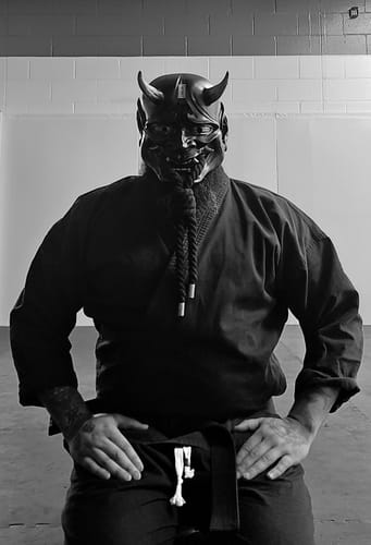 Customer photo review of Black Hannya Mask