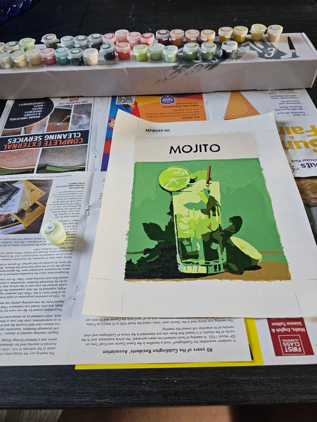 Customer photo review of 12 Mini Paintings | Deluxe Cocktail Bundle