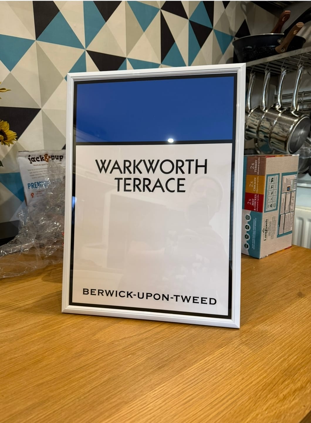 Customer photo review of Personalised Street Name Print