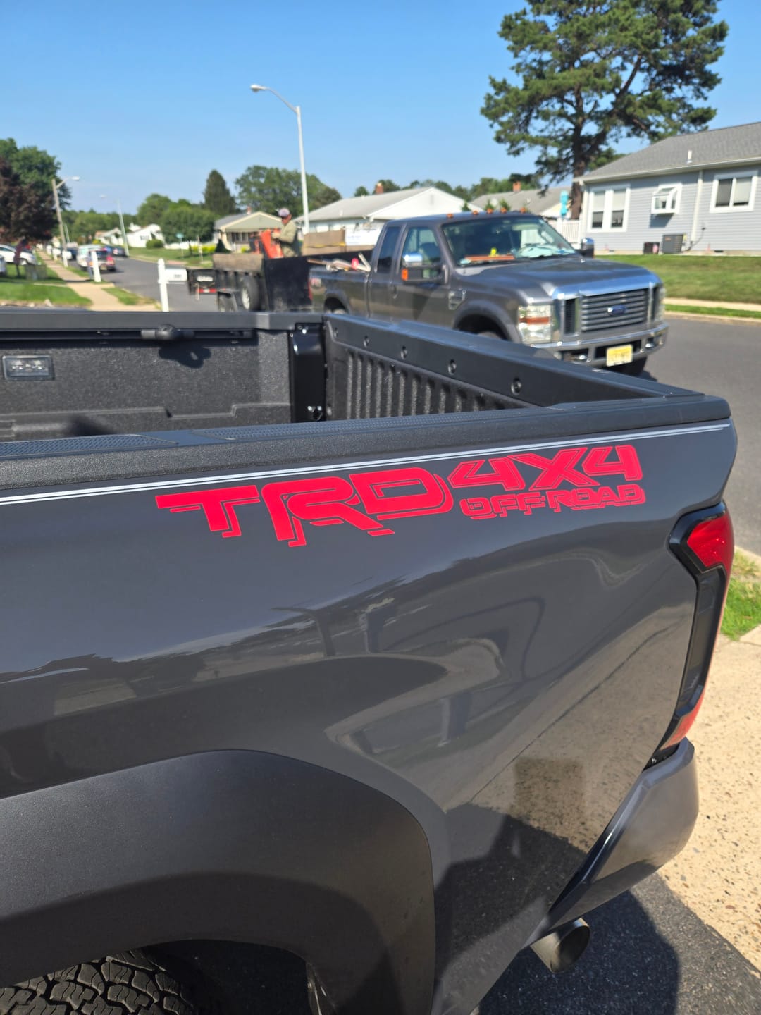 Customer photo review of TRD 4x4 off-road vinyl decal for 2016-2022 Toyota Tacoma Tundra