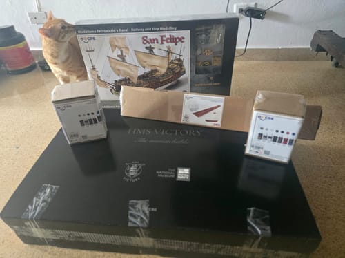Reseña con foto de un cliente sobre HMS Victory