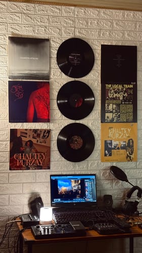 Customer photo review of CUSTOM VINYL RECORDS - WALL DECOR