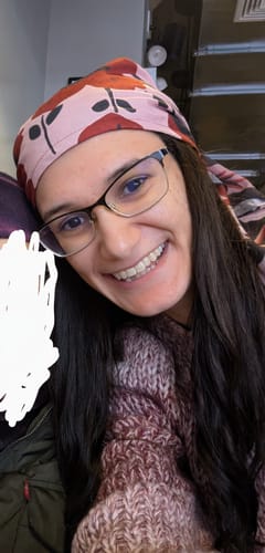 Customer photo review of Colette Triangle Scarf