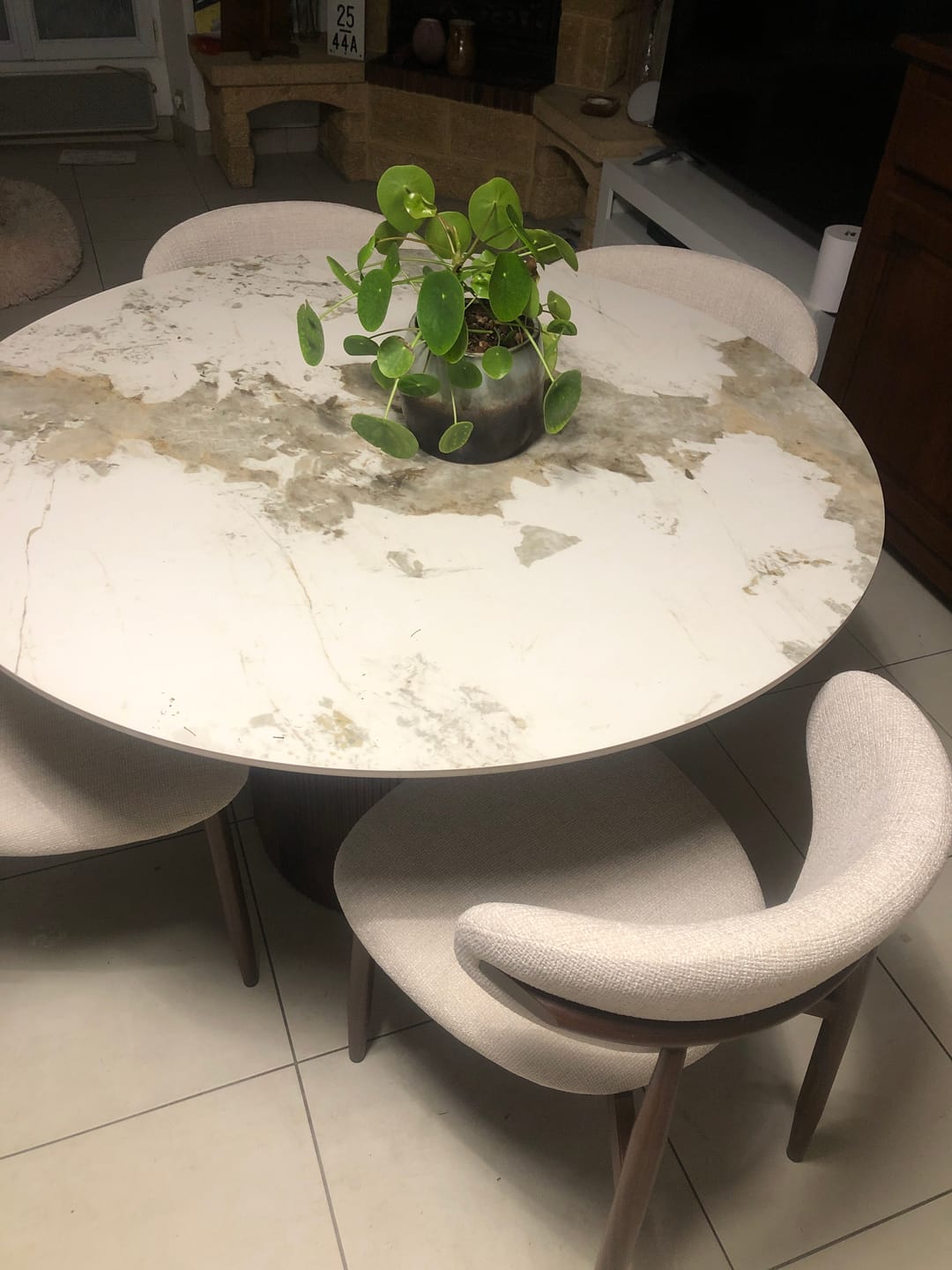 Customer photo review of Silla de comedor nórdica acero nogal Olimpo