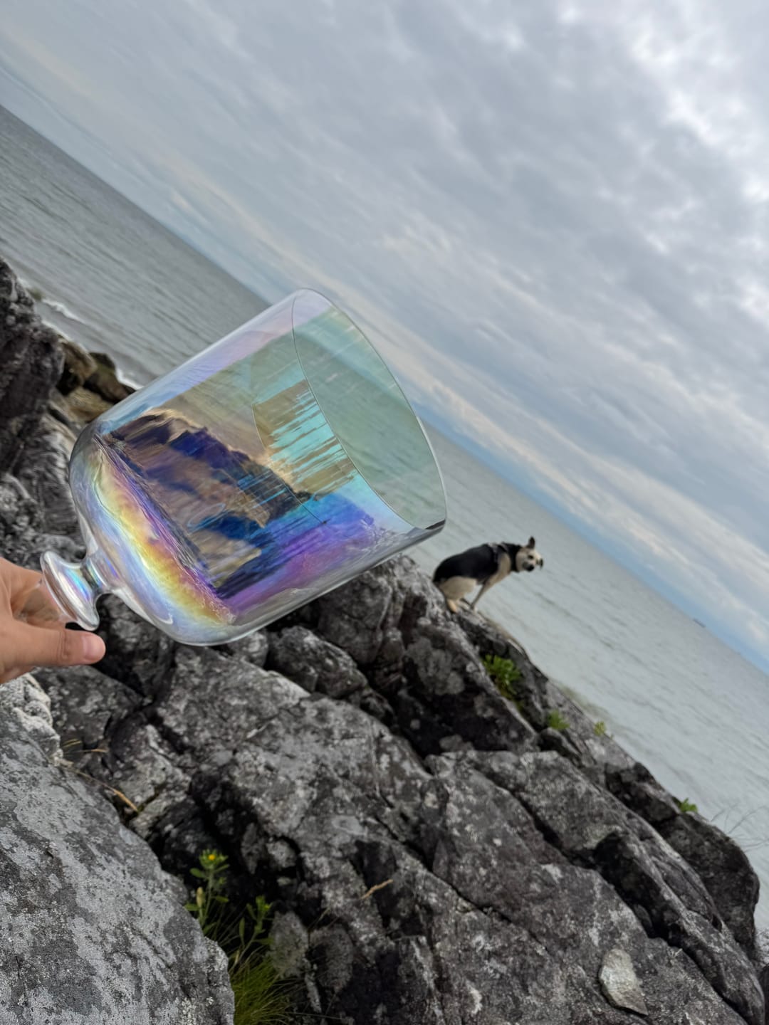 Customer photo review of Colorful Clear Crystal Singing Grail Chalice Bowl Quartz For Yoga Sound Meditation