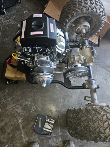 Customer photo review of Predator 22hp Installation Kit for 1996-2006 Yamaha Golf Carts