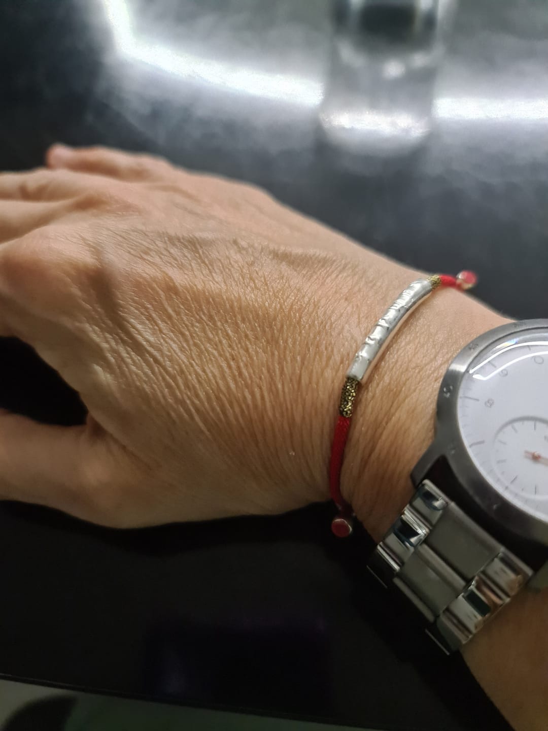 Customer photo review of Bracelet Sacré Bouddhiste - Mantra Porte-Bonheur