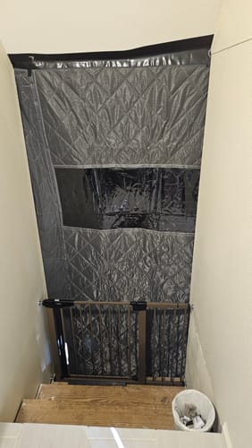 Customer photo review of Magnetic Thermal Insulated Door Curtain Side Opening