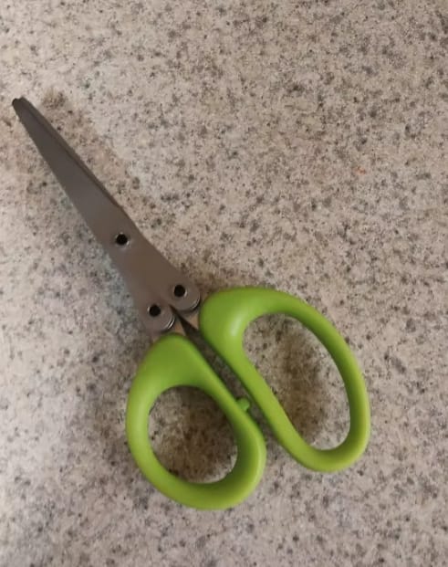 Customer photo review of Multiblades Kitchen Scissors