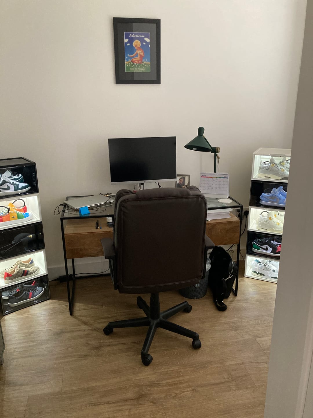 Customer photo review of STACK V2 LED Sneaker Display Crate - Black