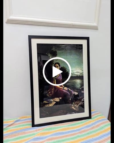 Customer video review of Radha in the Moonlight, Raja Ravi Varma Paintings