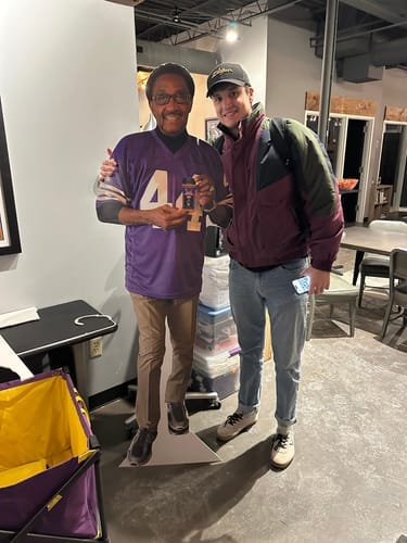 Customer photo review of Personalized Cardboard Cutouts | Custom Life Size Cutout