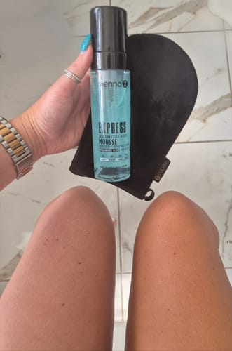 Customer photo review of Express Clear Tan Water Mousse
