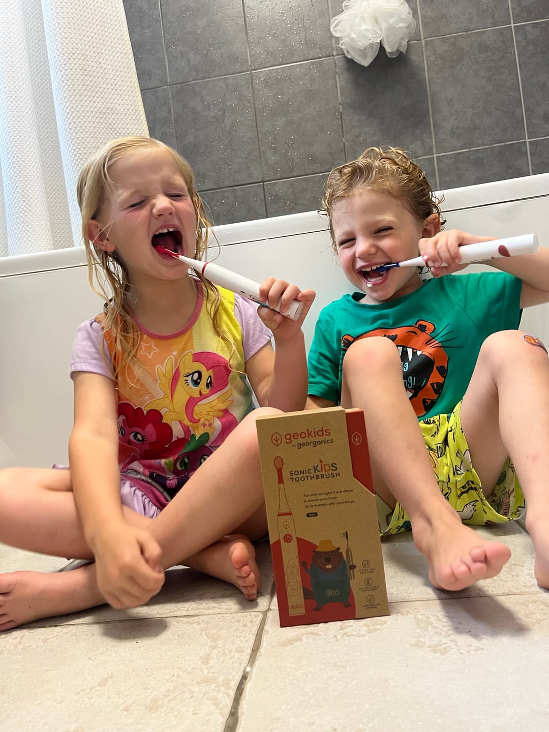 Customer photo review of NEW - Kids Toothpaste next generation with Hydroxyapatite - Strawberry