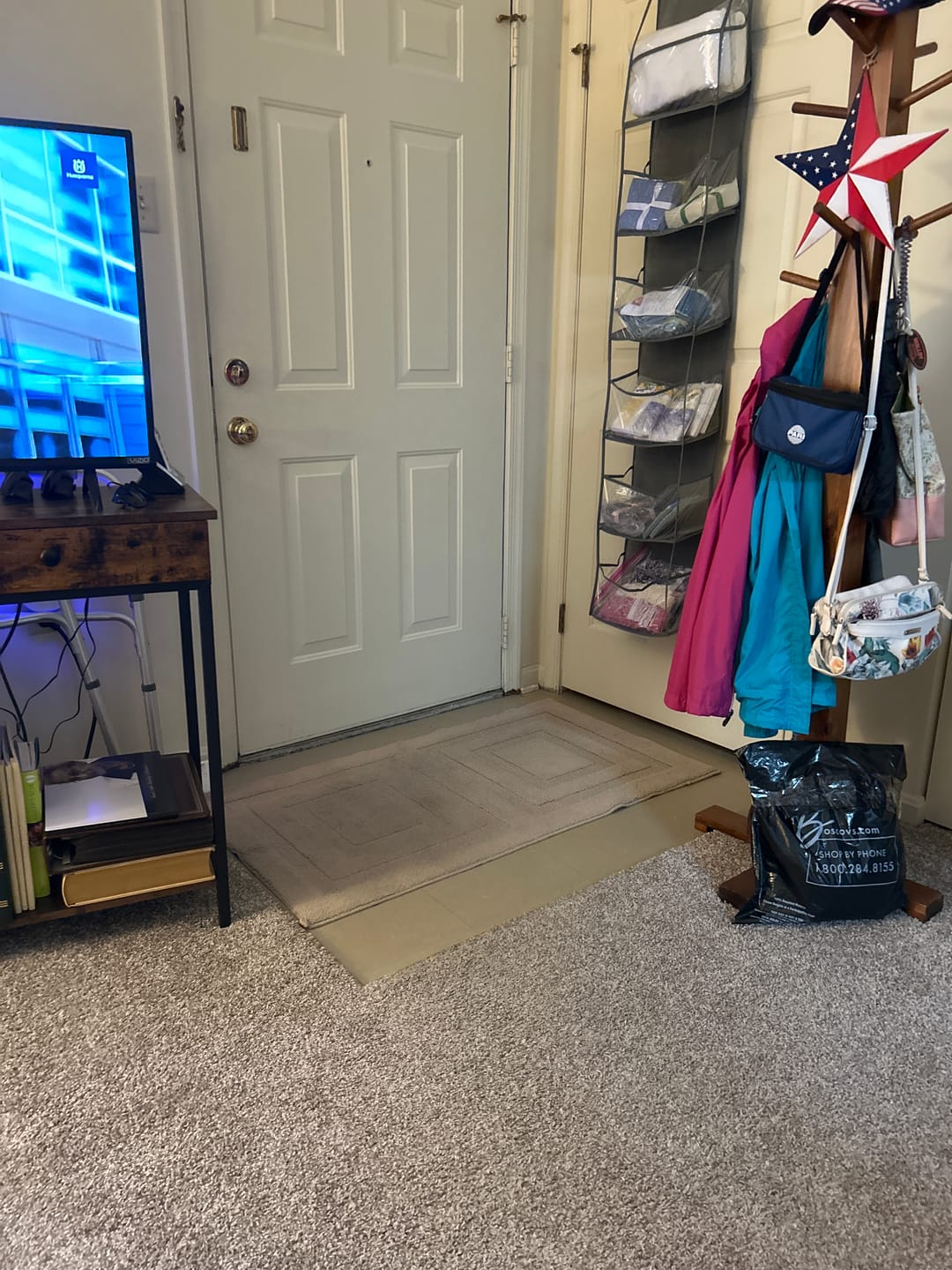 Customer photo review of Hanging Quilting Storage Shelves
