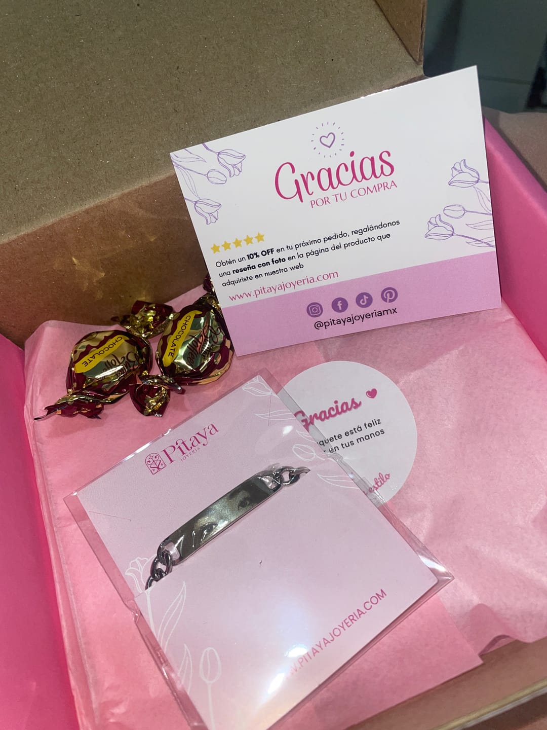 Customer photo review of Pulsera Eslabones Personalizada