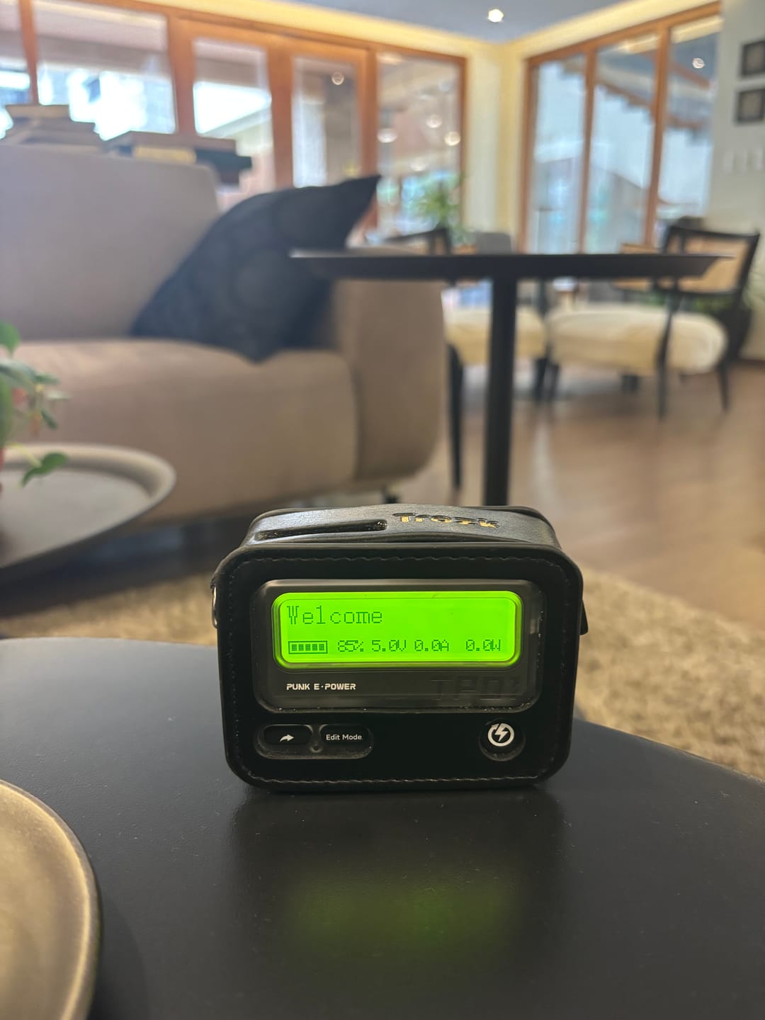 Customer photo review of Trozk Leather Case for Beeper Power Bank