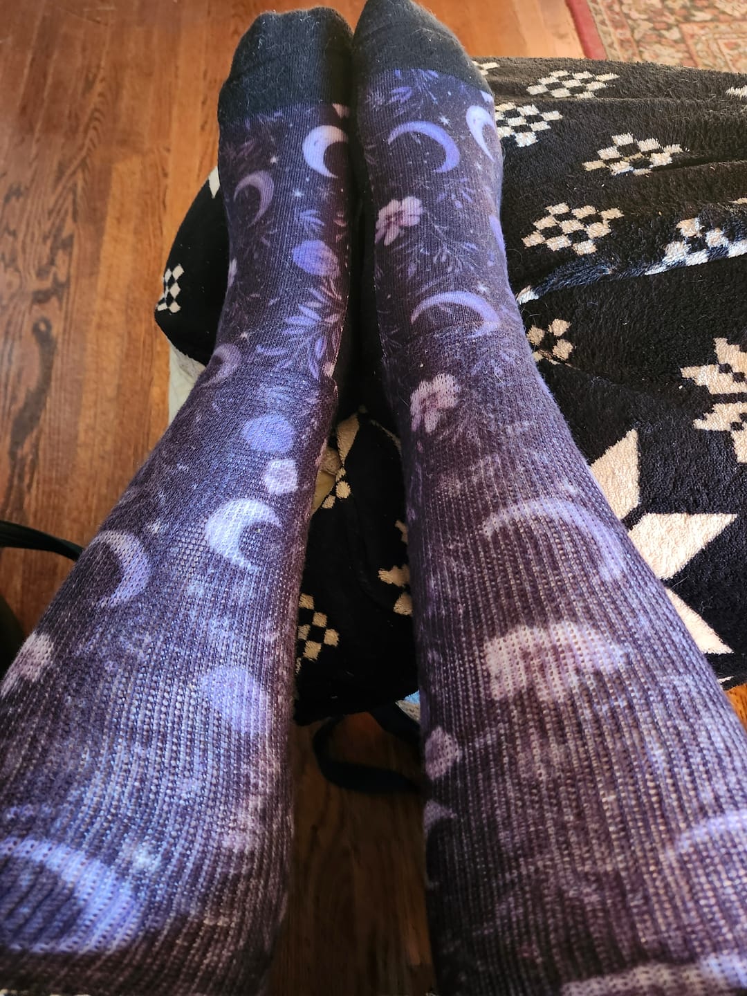 Customer photo review of Purple Moon EasyStretch™ Socks