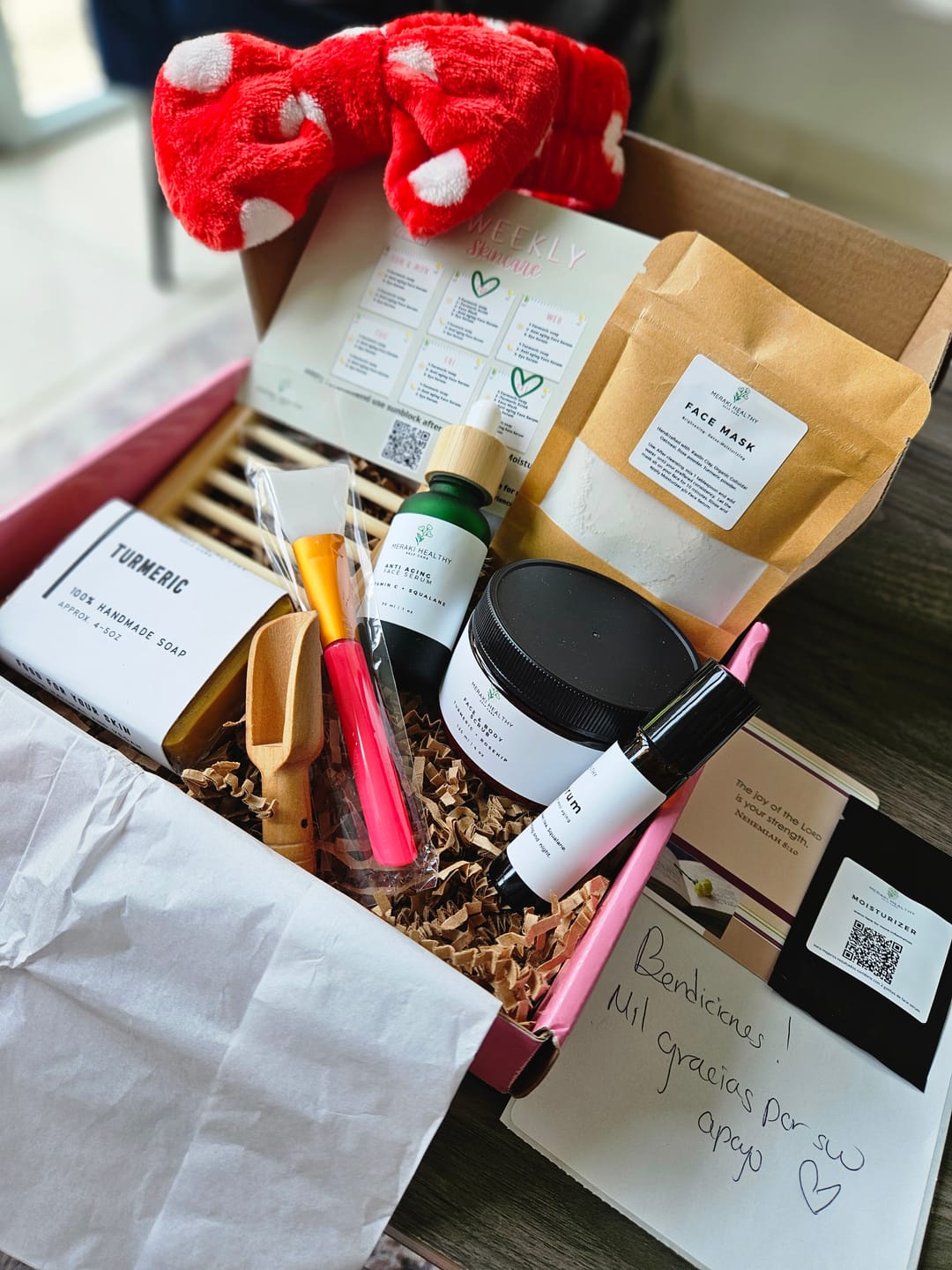 Customer photo review of Luxury Skincare Box