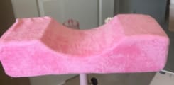 Customer photo review of Eyelash Extension Pillow