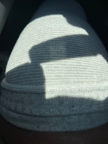 Customer photo review of Premium Bamboo Knee Sleeve (Single)