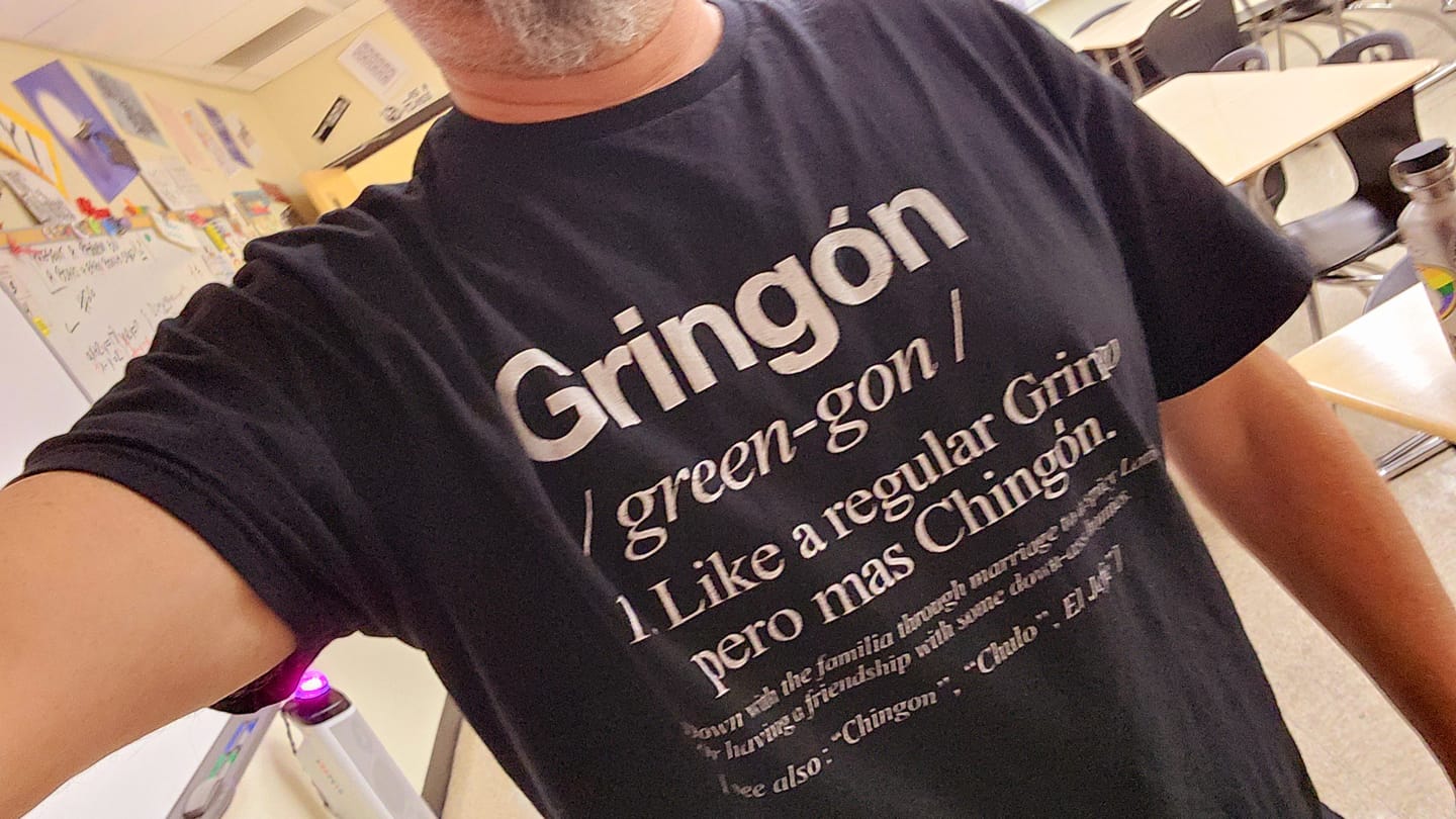 Customer photo review of El Gringon OG Old School T-Shirt