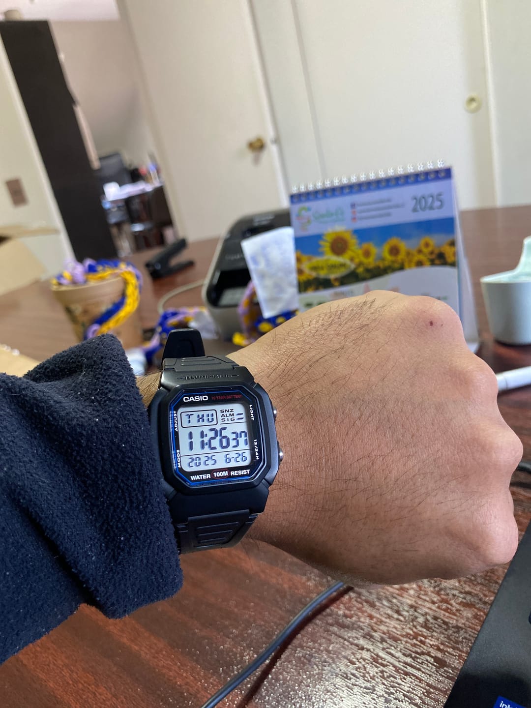 Customer photo review of Reloj Casio Vintage W-800H-1AVDF Líneas Azules