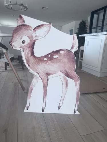 Customer photo review of Personalized Cardboard Cutouts | Custom Life Size Cutout