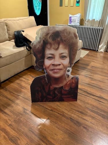 Customer photo review of Personalized Cardboard Cutouts | Custom Life Size Cutout