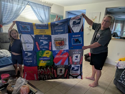 Customer photo review of Classic T-Shirt Blanket