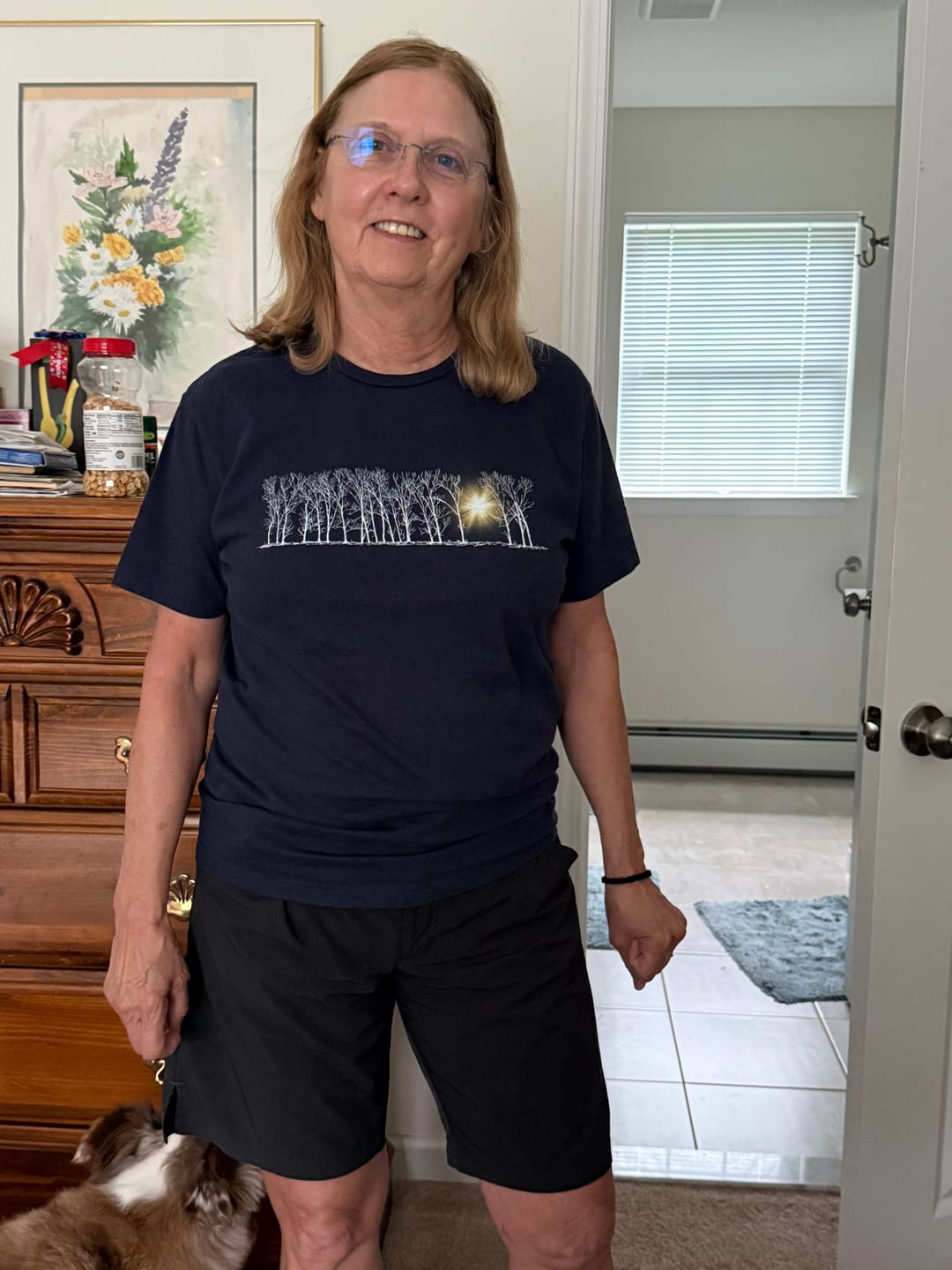 Customer photo review of Luminous Grove T-Shirt
