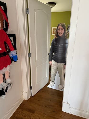 Customer photo review of Personalized Cardboard Cutouts | Custom Life Size Cutout