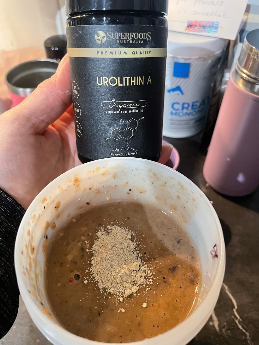 Customer photo review of Urolithin A Powder
