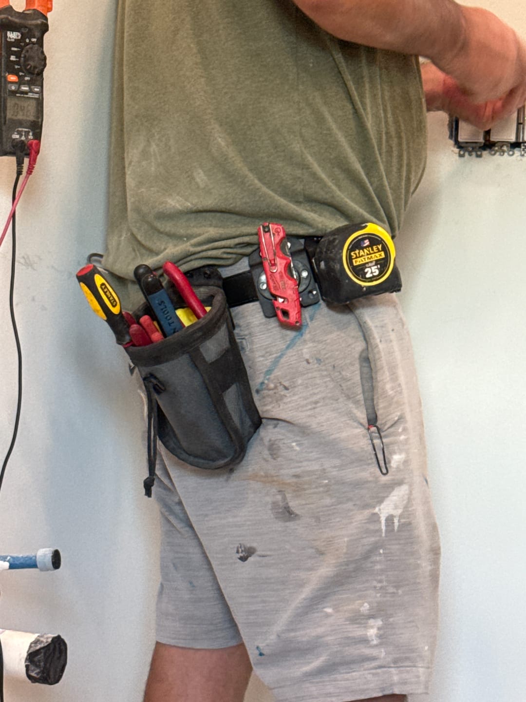 Customer photo review of Joey Pouch | Clip-On Tool & Hardware Pouch