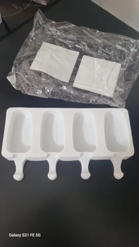 Customer photo review of Food Grade Silicone Popsicle Molds