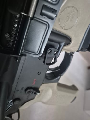 Customer photo review of Revanchist Airsoft Mag Release Type D for Marui MWS GBB