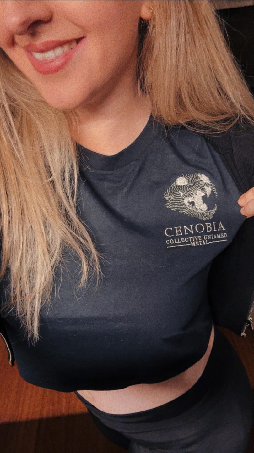 Customer photo review of CUSTOM WOMEN'S CROP T-SHIRT