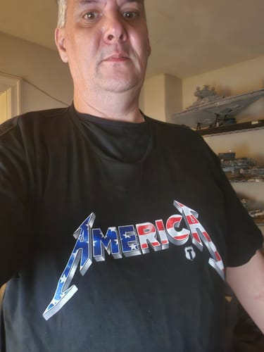 Customer photo review of American Metal T-Shirt