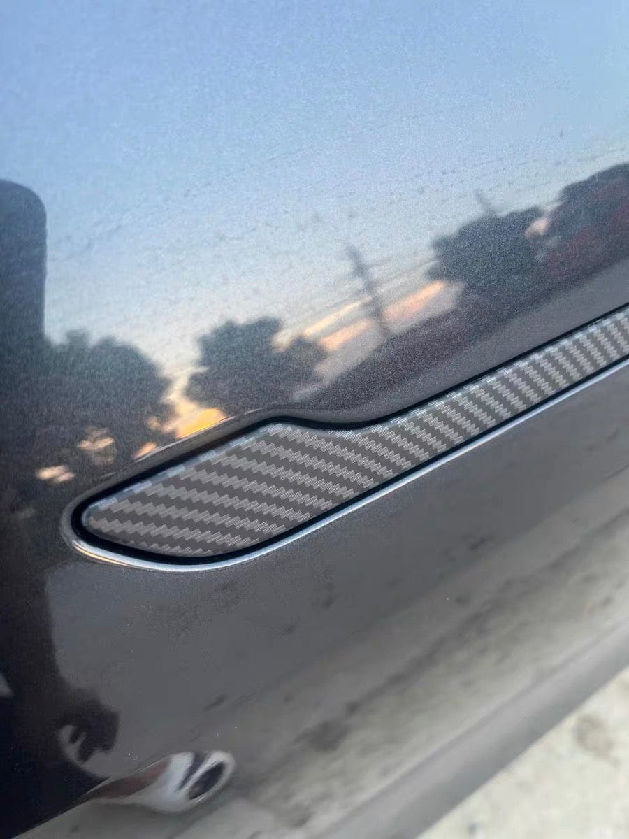 Customer photo review of Real Carbon Fiber Door Handle Covers For Model 3/3 Highland/Y/Y Juniper