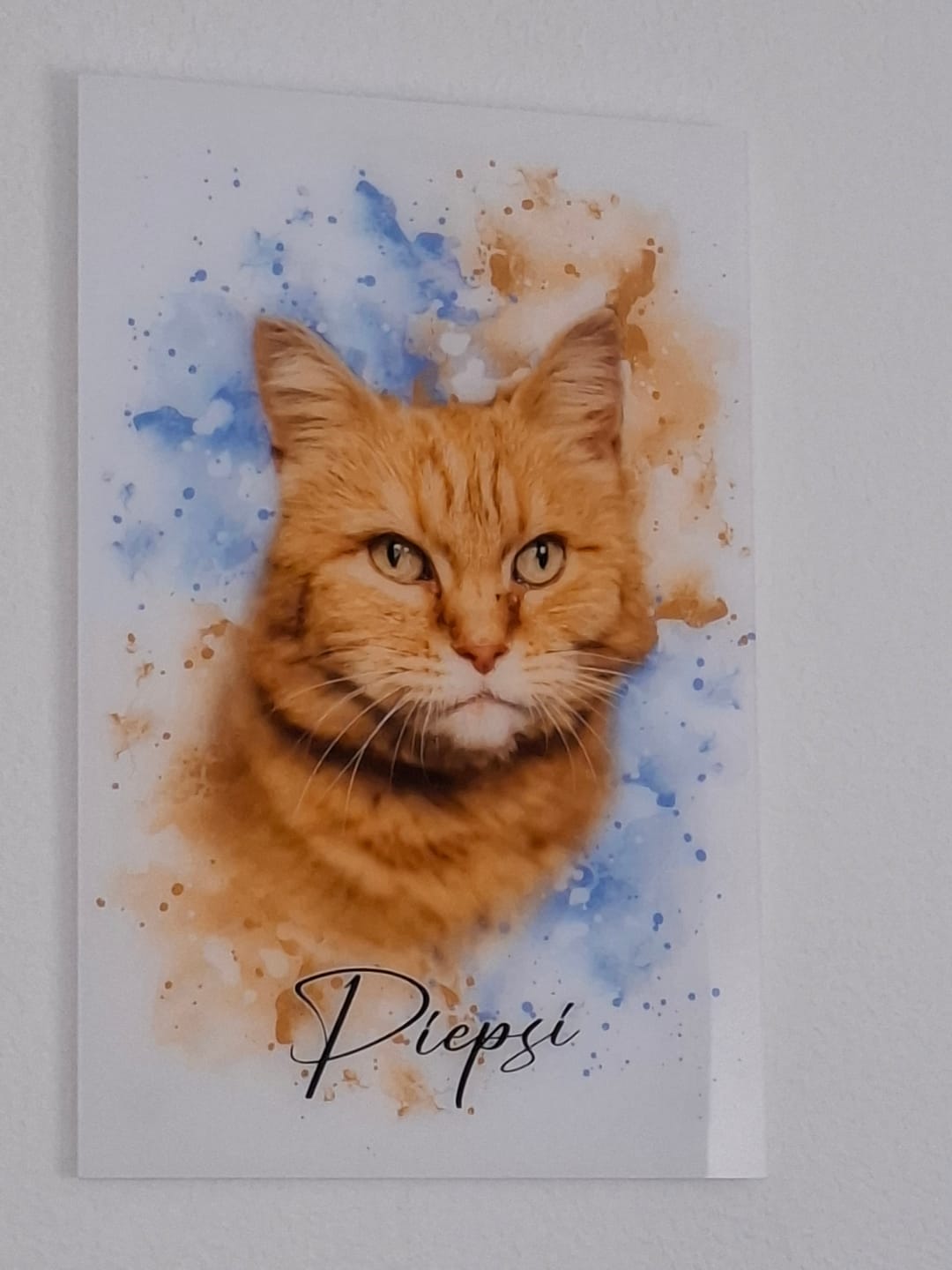 Customer photo review of Tierisches Wasserfarben Portrait