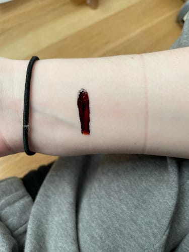Customer photo review of SlayLiner Peel-Off Lip Tattoo