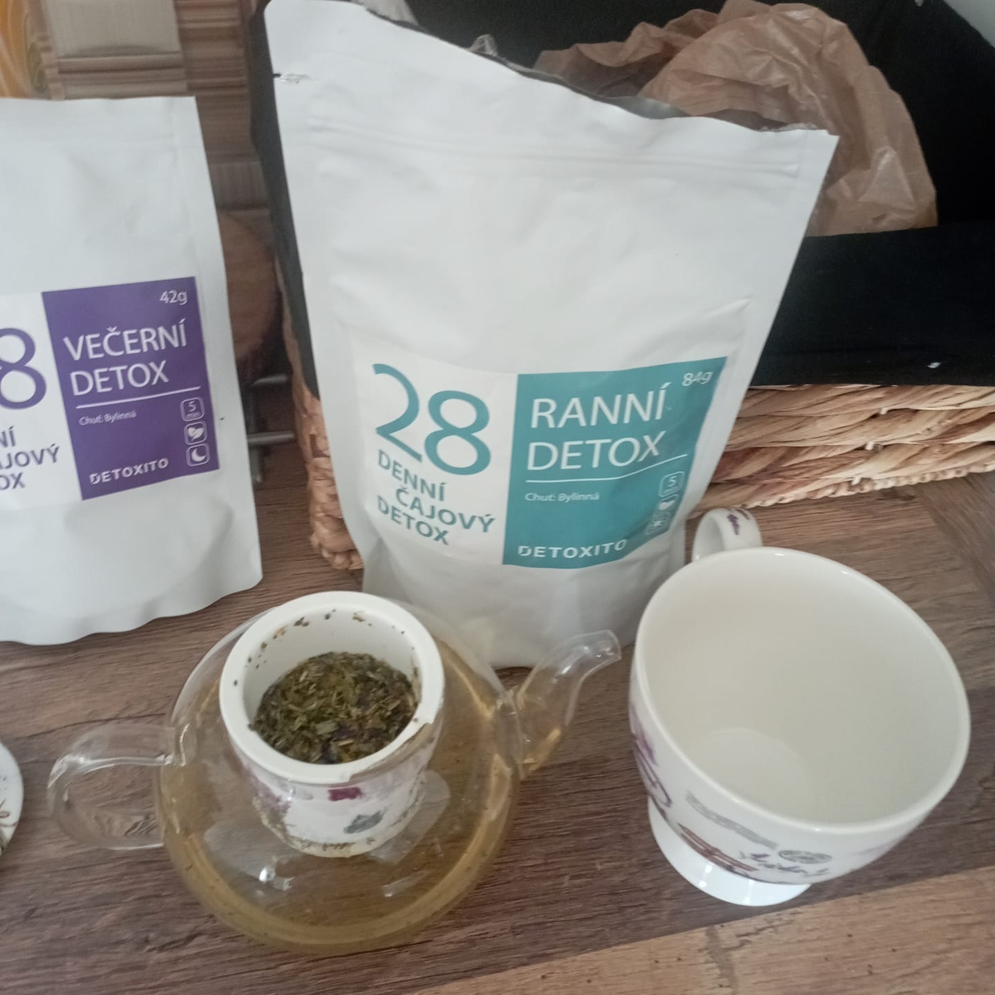 Customer photo review of Detoxikační čaje (28 denní balíček)