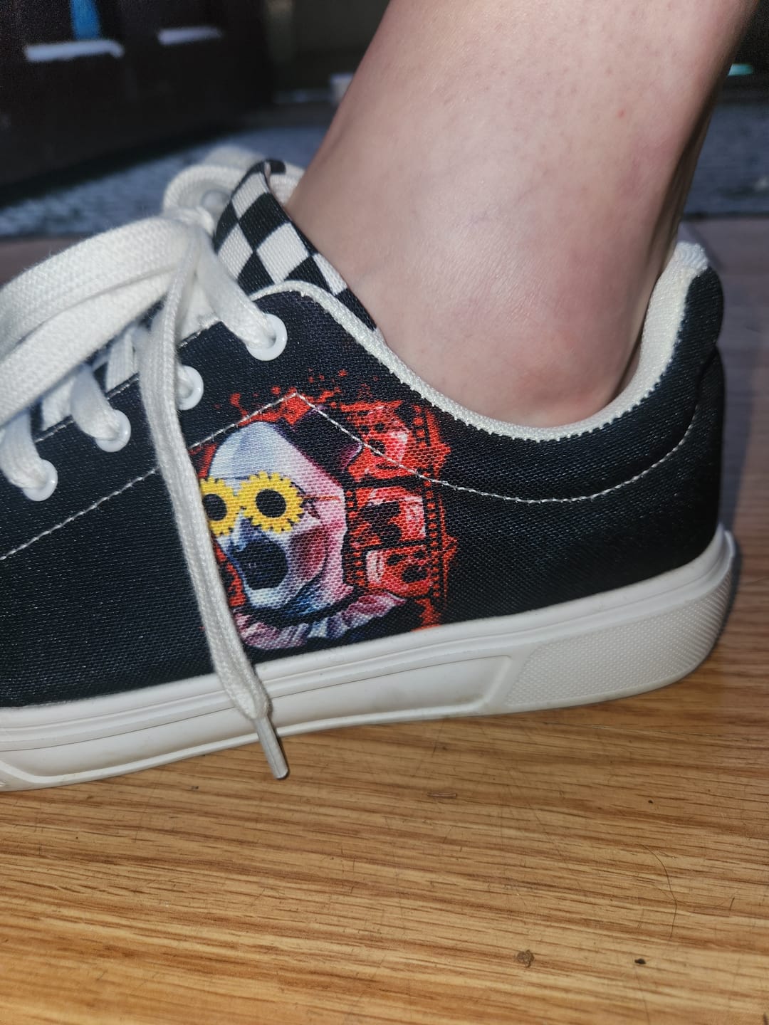 Customer photo review of Unisex Horror Print - Skateboard Sneakers
