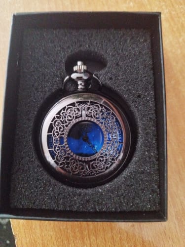 Customer photo review of Montre à Gousset Bleu Nuit